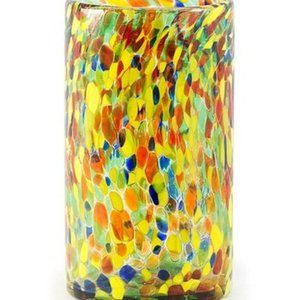 Colorful Recycled Glass Vase